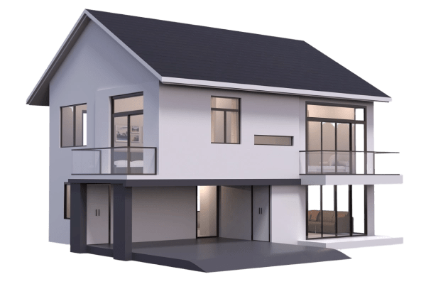 Casa moderna representando a conquista do imóvel com o consórcio imobiliário da Mapfre Consórcios
